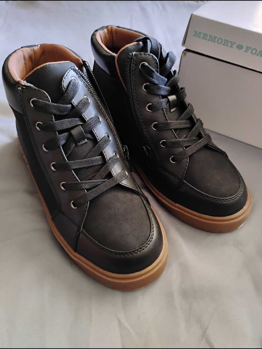 Sonoma Kid's Casual High-Top Sneakers in Black